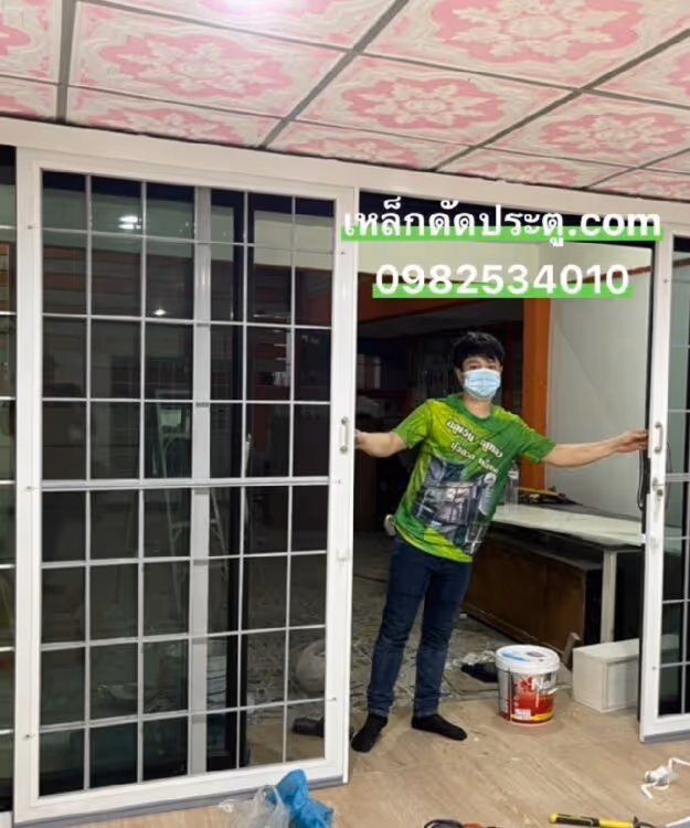 เหล็กดัดประตู มุ้งลวด Slide 21